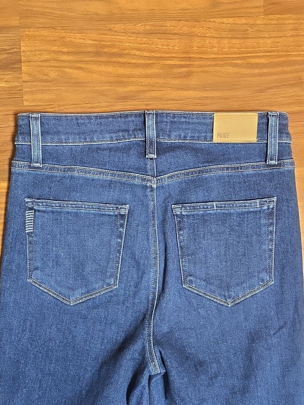 PAIGE Claudine Sleek Ankle Flare Jeans in Beach Break - Picture 8 of 13